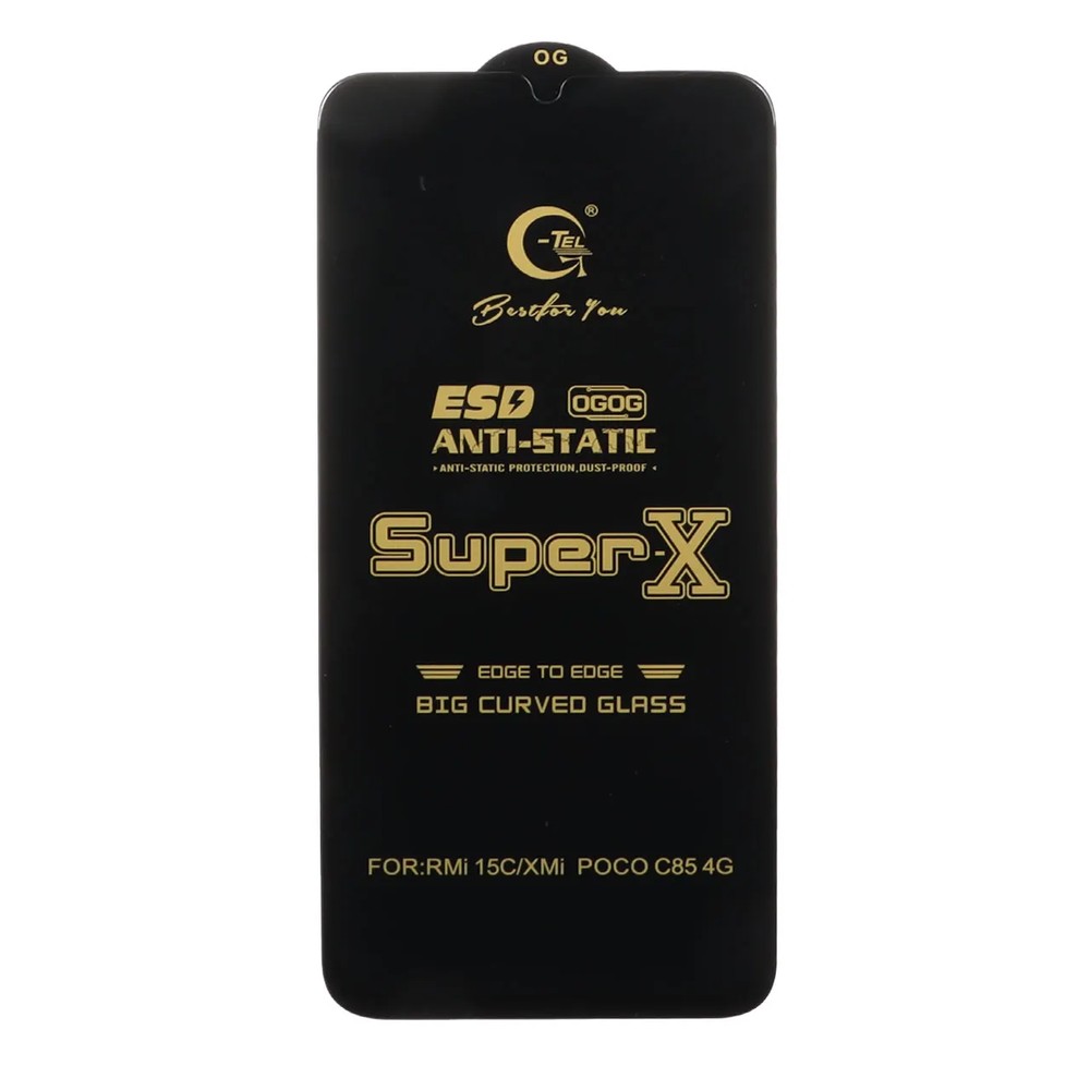 محافظ صفحه نمایش آنتی استاتیک Redmi 15C / Poco C85 / Redmi A7 Pro – Full Cover Super X REDMI 15C - POCO C85