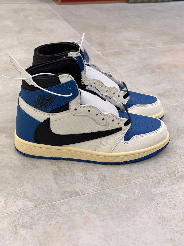 جردن 1 ساق بلند ترویس اسکات فرگمنت jordan 1 Retro High OG SP Fragment x Travis Scott