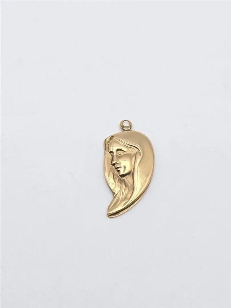 اویز چهره دختر طلا