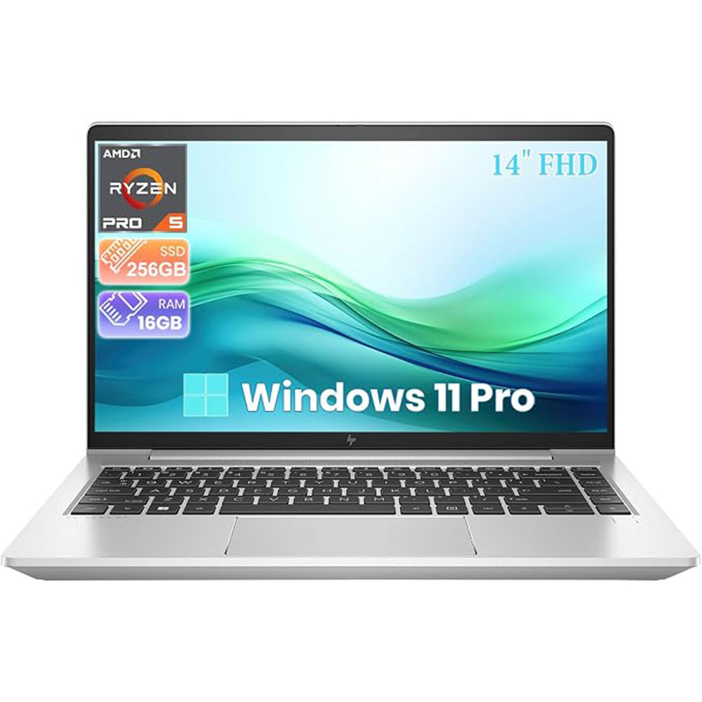 لپتاپ اچ پی hp elitebook 645 g10 | پردازنده ryzen5 | ظرفیت 256gb | رم 8GB