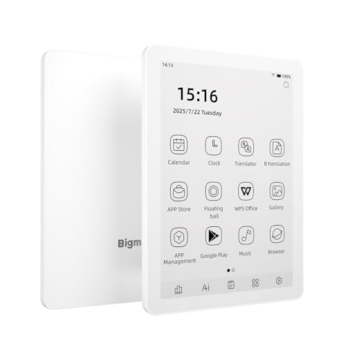 B6 E-Reader Bigme با صفحه نمایش سیاه و سفید، E-Reader 6