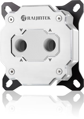 بلوک آبی Raijintek CPU FORKIS Elite White، مس کامل، نیکل