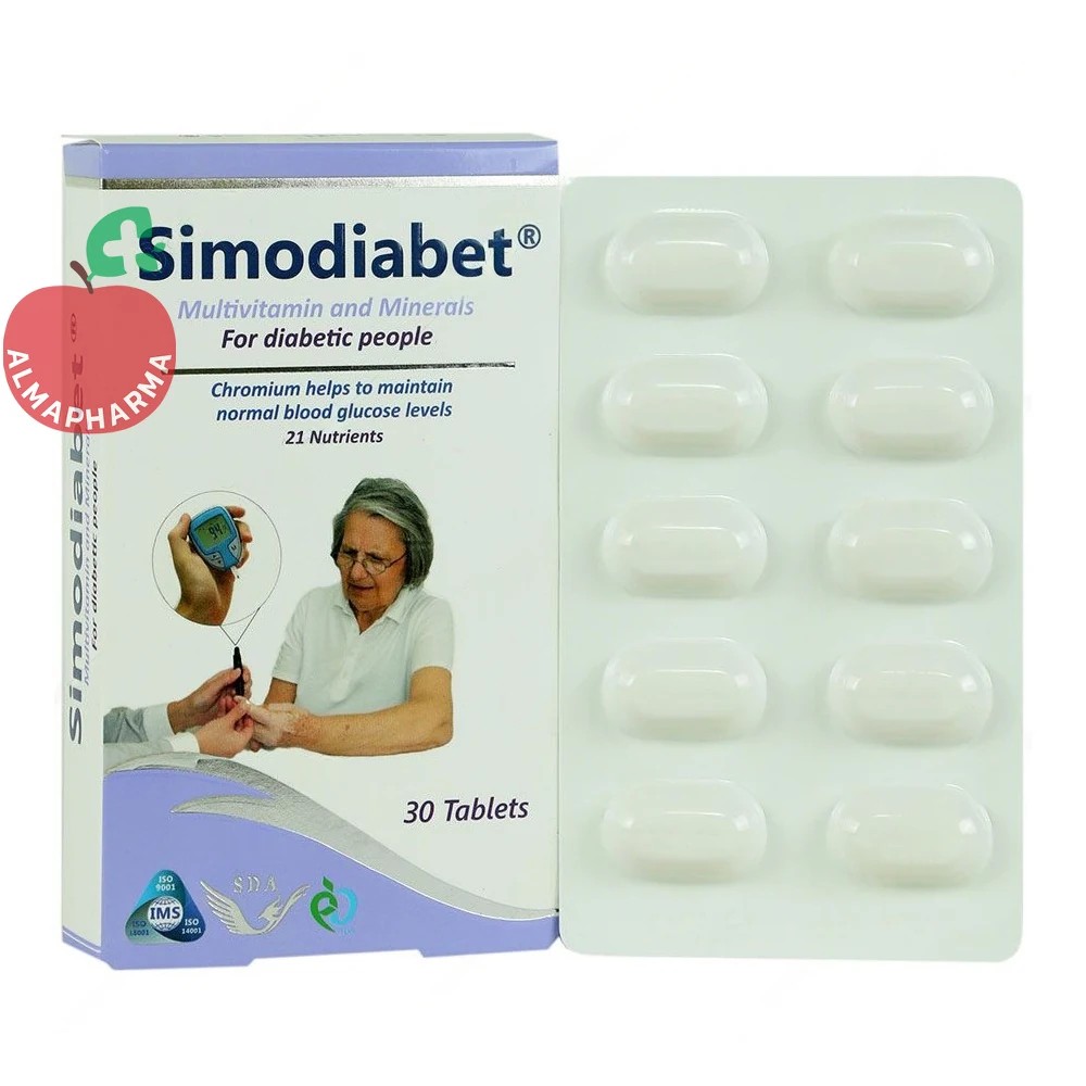 قرص سیمودیابت سیمرغ دارو عطار | مولتی‌ویتامین دیابتی
