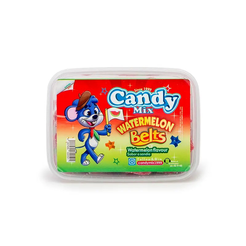 Candy Mix Watermelon Gummy Strips, 225 g