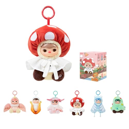 PUCKY Forest POP MART Party وینیل آویز مخملی جعبه کور