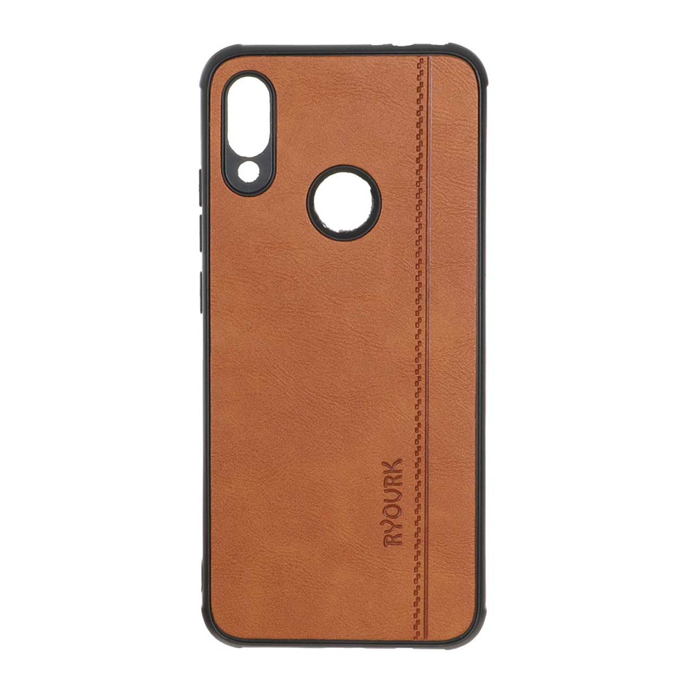 قاب طرح چرم RYOURK مدل Xiaomi Redmi Note 7 / Note 7 Pro / Note 7s – عسلی