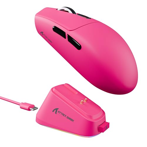 ماوس گیمینگ ATTACK SHARK G3PRO با داک شارژ مغناطیسی، سنسور
