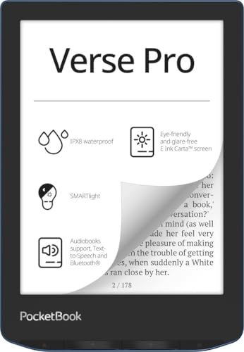 Verse Pro Pocketbook E-Reader ضد آب | صفحه نمایش لمسی 6