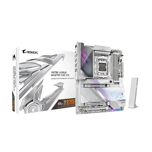 مادربرد GIGABYTE X870E AORUS MASTER X3D ICE سوکت AM5 با