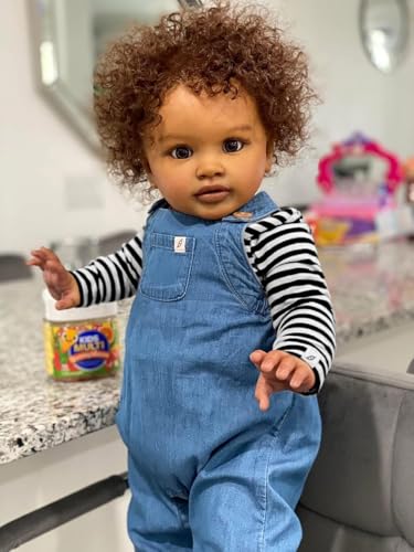 Reborn Baby RXDOLL Dolls Black Boy Toddler 26 Inch سایز