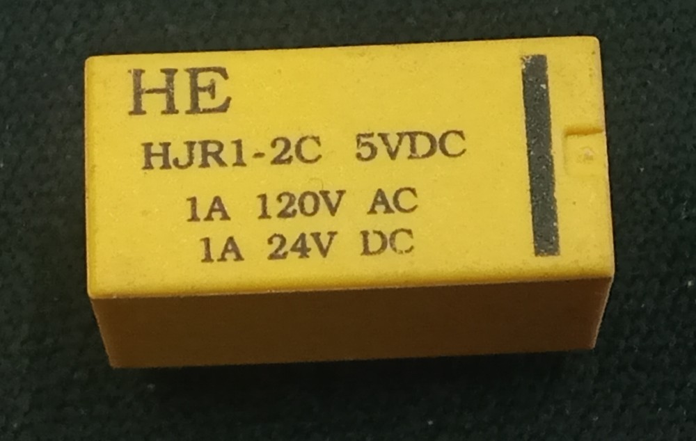 رله مخابراتی دو کنناکت HE مدل HJR1-2C 5VDC
