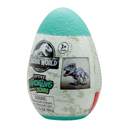 Jurassic World Captivz Hatchling Buildable Dinos، سبز، 50