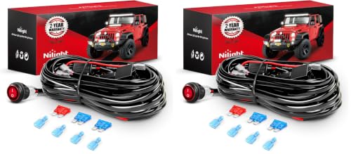 Nilight — Wiring Harness- 2 Leads (Pack of 2)
