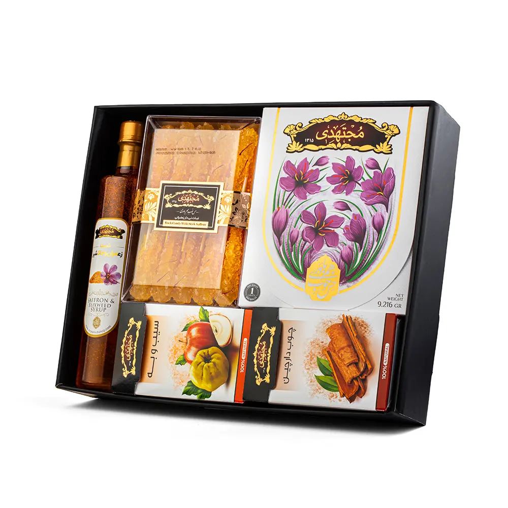 Mojtahedi 2 Mesghal Saffron Gift Box
