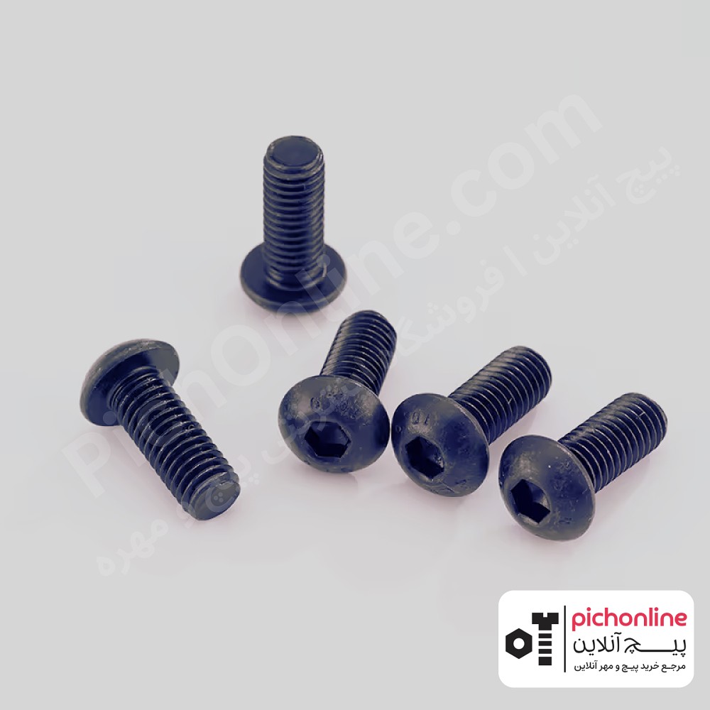 پیچ آلن کله قارچی 10.9 - 70×M10