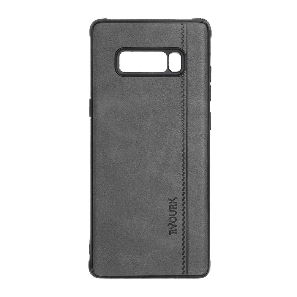 قاب طرح چرم RYOURK مدل Samsung Galaxy Note 8 – خاکستری