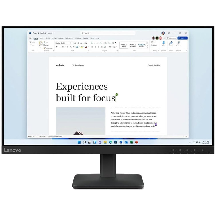 مانیتور ۲۴ اینچ Lenovo L24-4e - کیفیت Full-HD