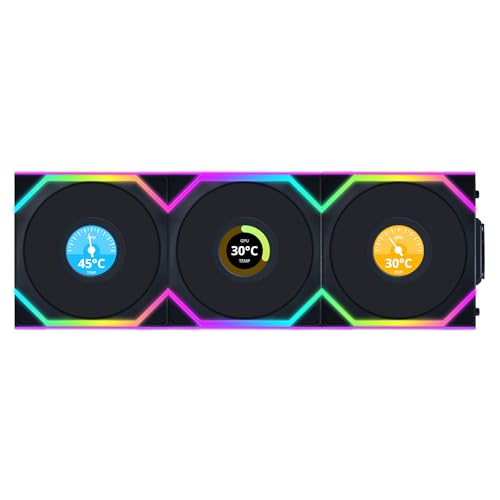 فن کیس Lian Li UNI FAN SL LCD Wireless 120 – پک 3 عددی