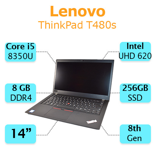 لپ تاپ استوک لنوو مدل ThinkPad T480S i5-8/8/256