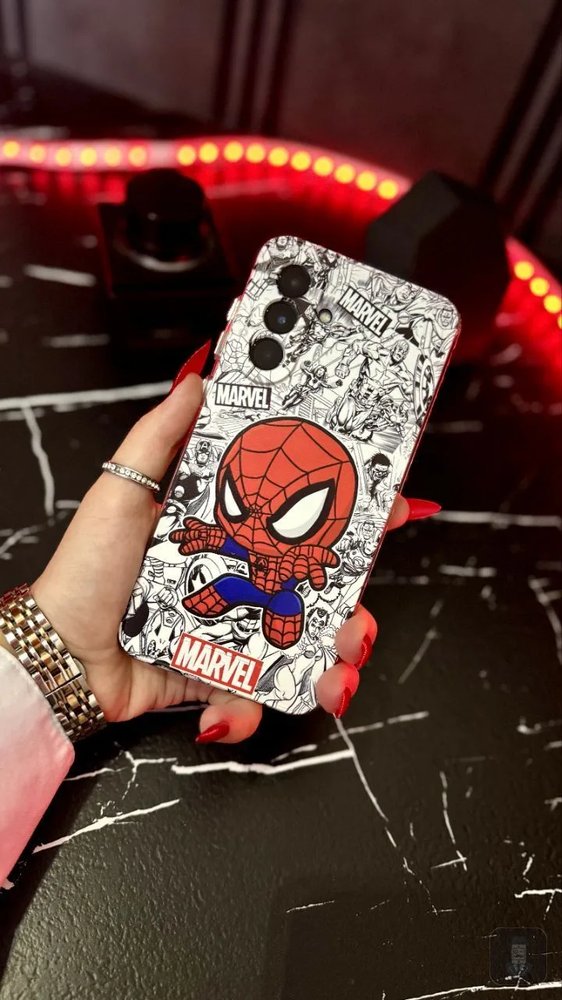 قاب Mini Spidey | اسپایدرمن | Apple 12 Mini | سفید
