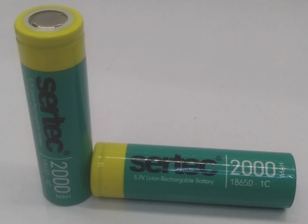 باطری لیتیوم یون شارژی سرتکSERTEC 18650 3.7V 2000MAH 1C