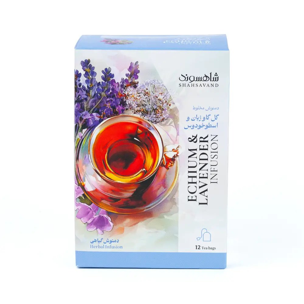 Shahsavand Borage Flower Herbal Tea, 12 Tea Bags