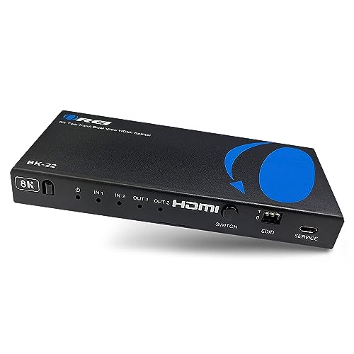 8K HDMI OREI Splitter 2 in 2 Out، وضوح تا @120Hz، Dolby