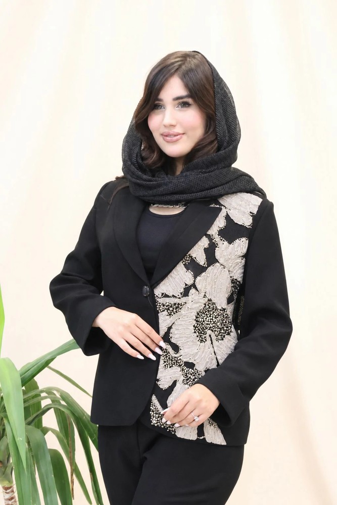 کت شلوار مجلسی کرپ مدل نازگل کد_3044