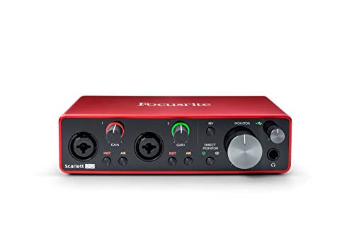 رابط صوتی Focusrite USB نسل سوم Scarlett 2I2 برای ضبط