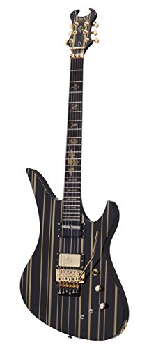 Schecter Synyster Gates Custom-S - مشکی با راه راه طلایی