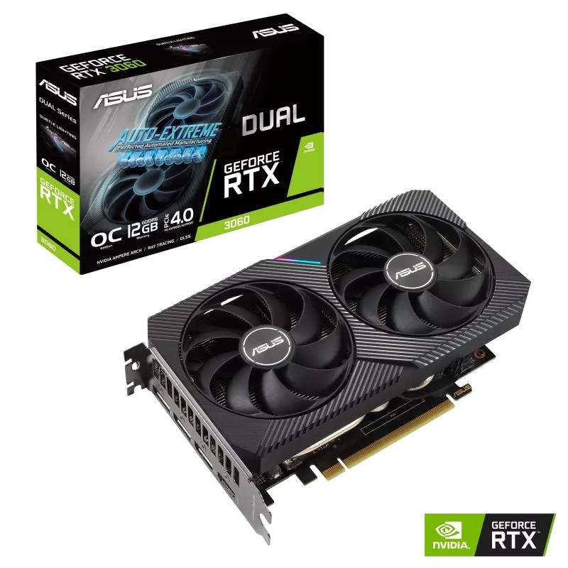 کارت گرافیک ایسوس DUAL GeForce RTX 3060 OC 12GB Gaming ا ASUS DUAL GeForce RTX 3060 OC 12GB Gaming GDDR6 G