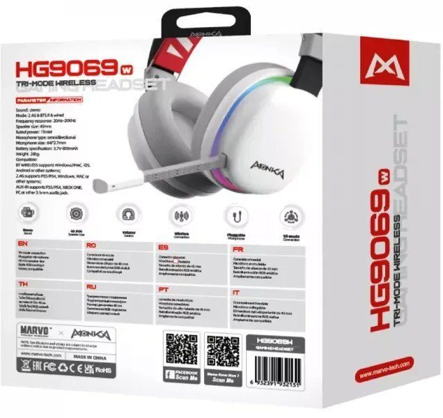 هدست echo tri-mode wireless gaming headset