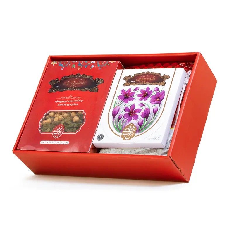 Mojtahedi Half Mesghal Saffron Gift Box