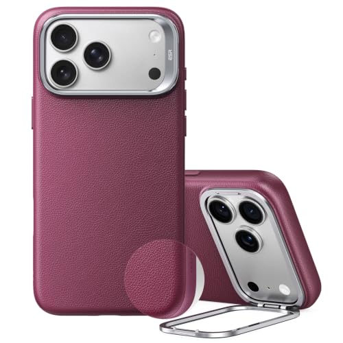 برای iPhone ESR 17 Pro Max Case Flex Stand، چرم گیاهی