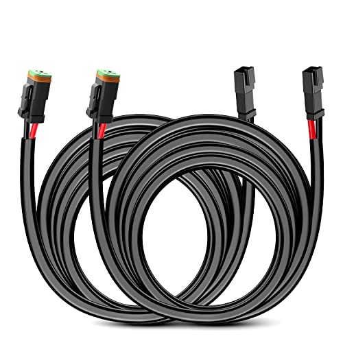 2PCS 10 Nilight فوت سیم کشی کیت افزودنی، 2 پین سوکت DT