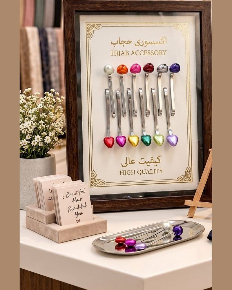 گیره روسری قلبی
