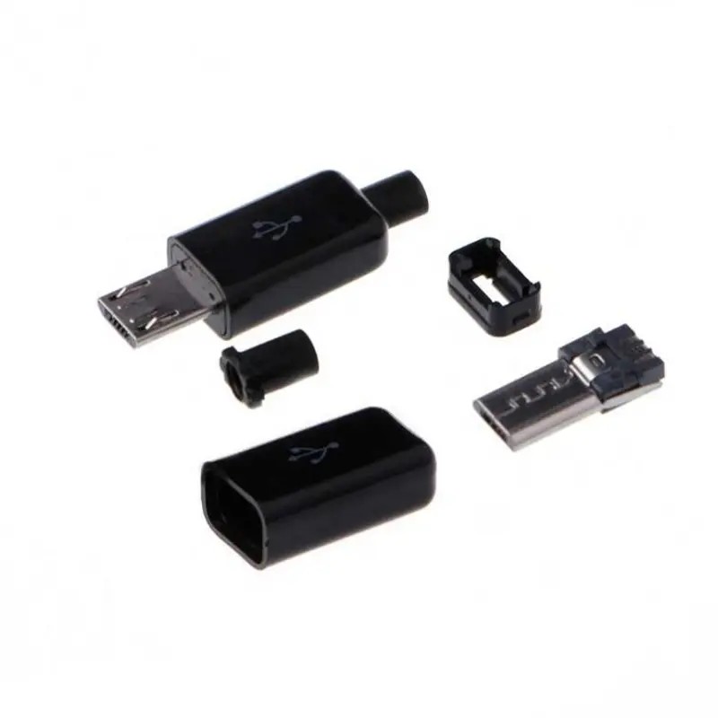 کانکتور Micro USB نری کاوردار مشکی اندرویدی