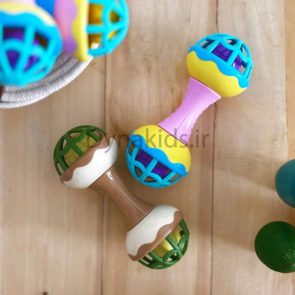 جغجغه دمبلی دندونی‌دار