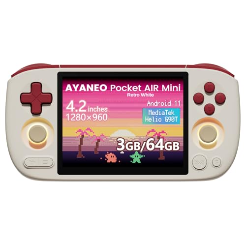 AYANEO Pocket AIR Mini، 3 گیگابایت + 64 گیگابایت (رترو سفید)