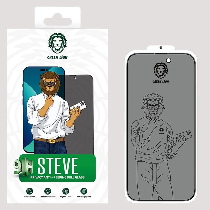 گلس پرایوسی گرین مدل Steve Privacy مناسب برای گوشی موبایل اپل iPhone 14 Plus