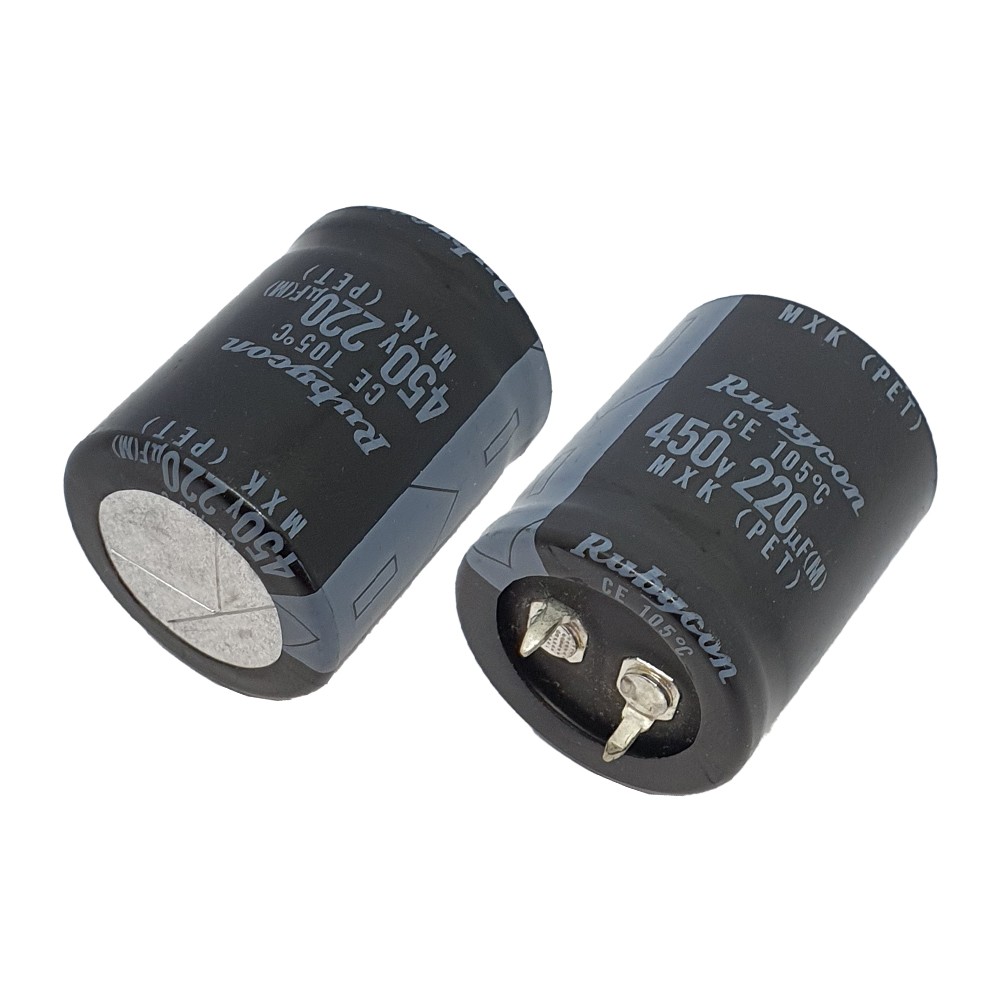 خازن الکترولیت RUBYCON 25.5x31.5 220uF-450V