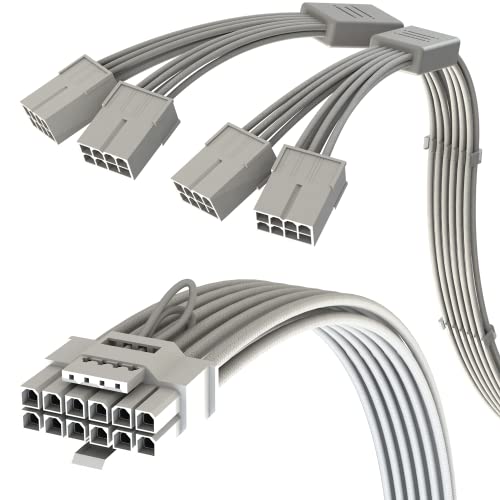 AVA PCIe5.0 LINKUP 4x8 pin to 16AWG غلاف کابل برق با شدت