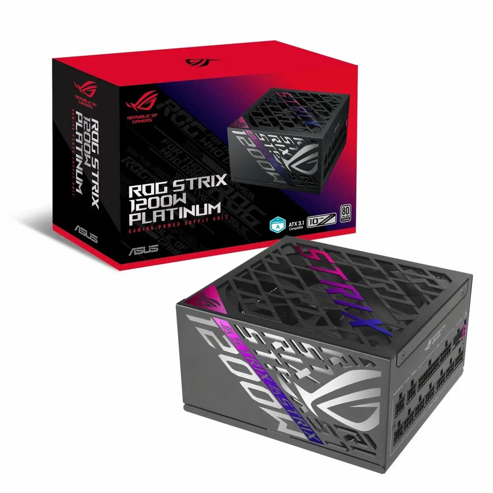 پاور 1200 وات ایسوس ASUS ROG STRIX 1200W PLATINUM ATX 3.1 POWER ASUS ROG STRIX 1200W PLATINUM