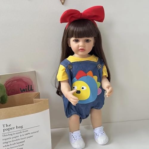 Nano Classic 22" Reborn Baby Doll نرم سیلیکونی کامل عروسک