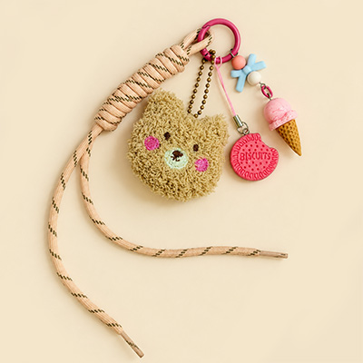 آویز چارم تدی تریتس (Teddy Treats) | طرح خرس و بستنی