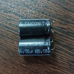 TAICON 400V 120uF - خازن 400 ولت 120 میکرو فاراد سری AM