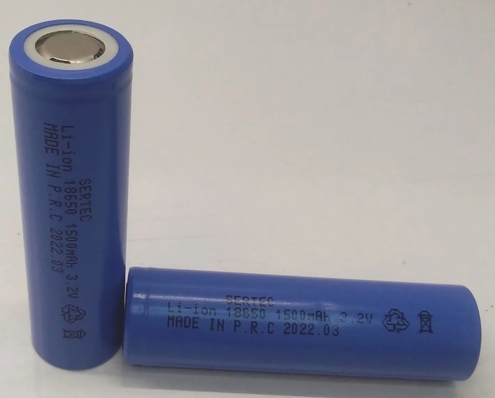 باطری لیتیوم یون شارژی سرتک SERTEC 18650 1500MAH 3.2V
