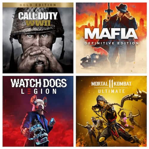اکانت ترکیبی قانونی Call of duty WW2 + Watch dogs legion + Mortal 11 ultimate + Mafia definitive edition برای PS4 و PS5