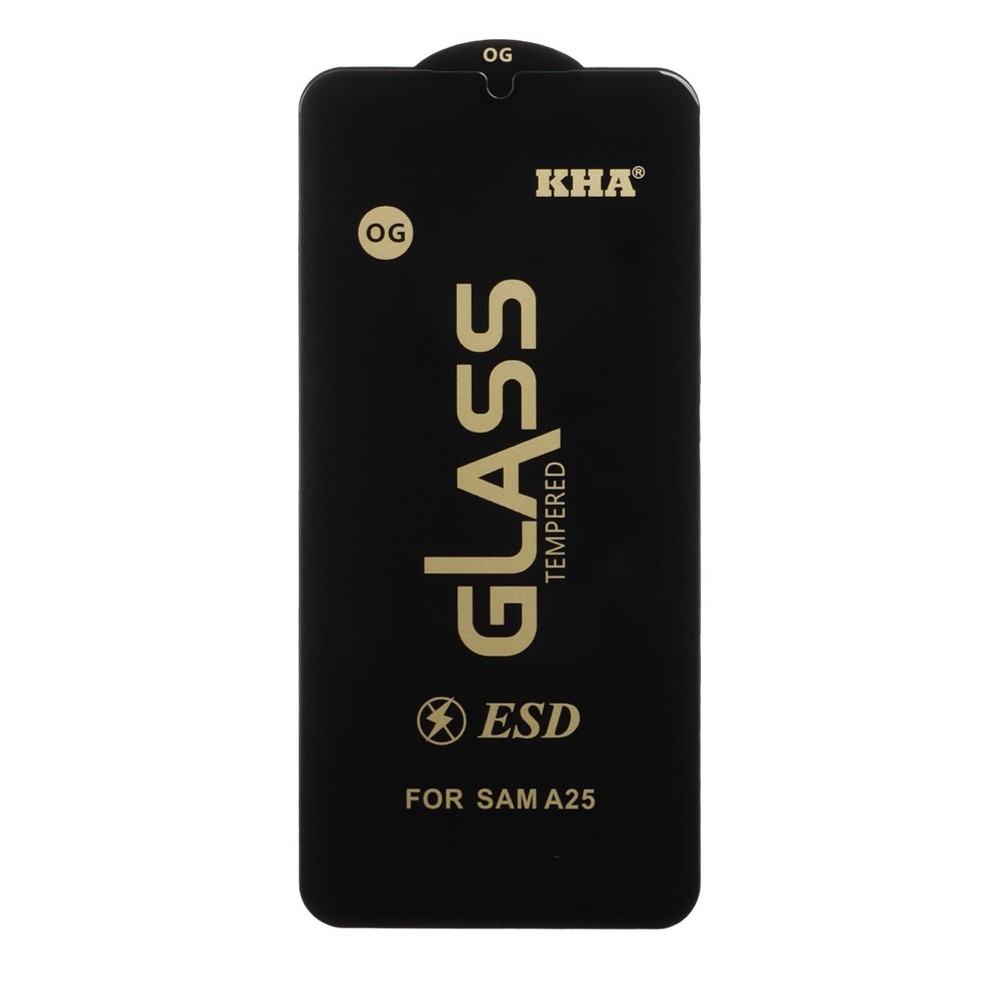 گلس و محافظ صفحه نمایش شیشه ای درجه یک Full Cover OG – ESD KHA مدل Samsung Galaxy A15 / A25 / A24 / M34 / F34