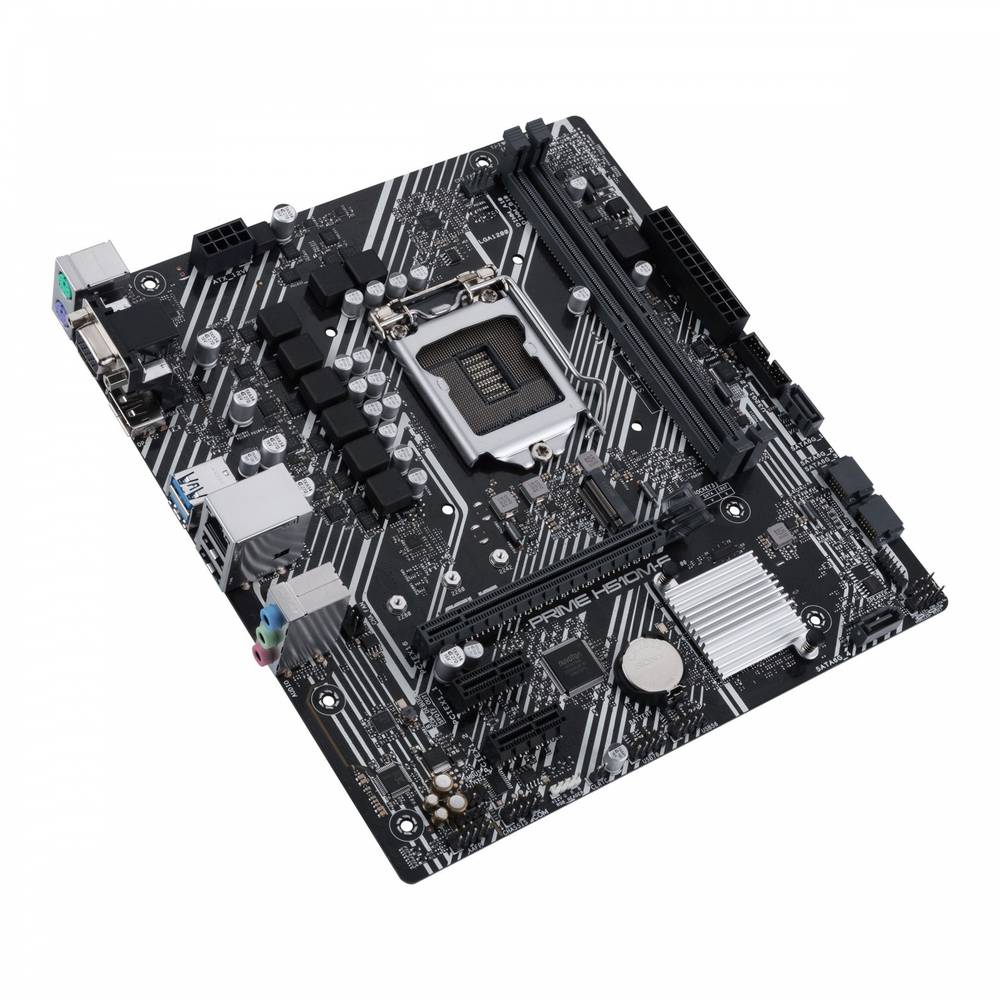 مادربرد استوک ASUS PRIME H510M-E، چند خار کج، بدون پنل